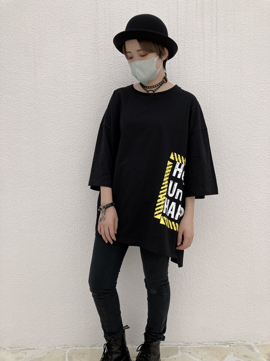 小物 安い - Reona hellounhappy Tシャツ フリーサイズ 新品 グッズ