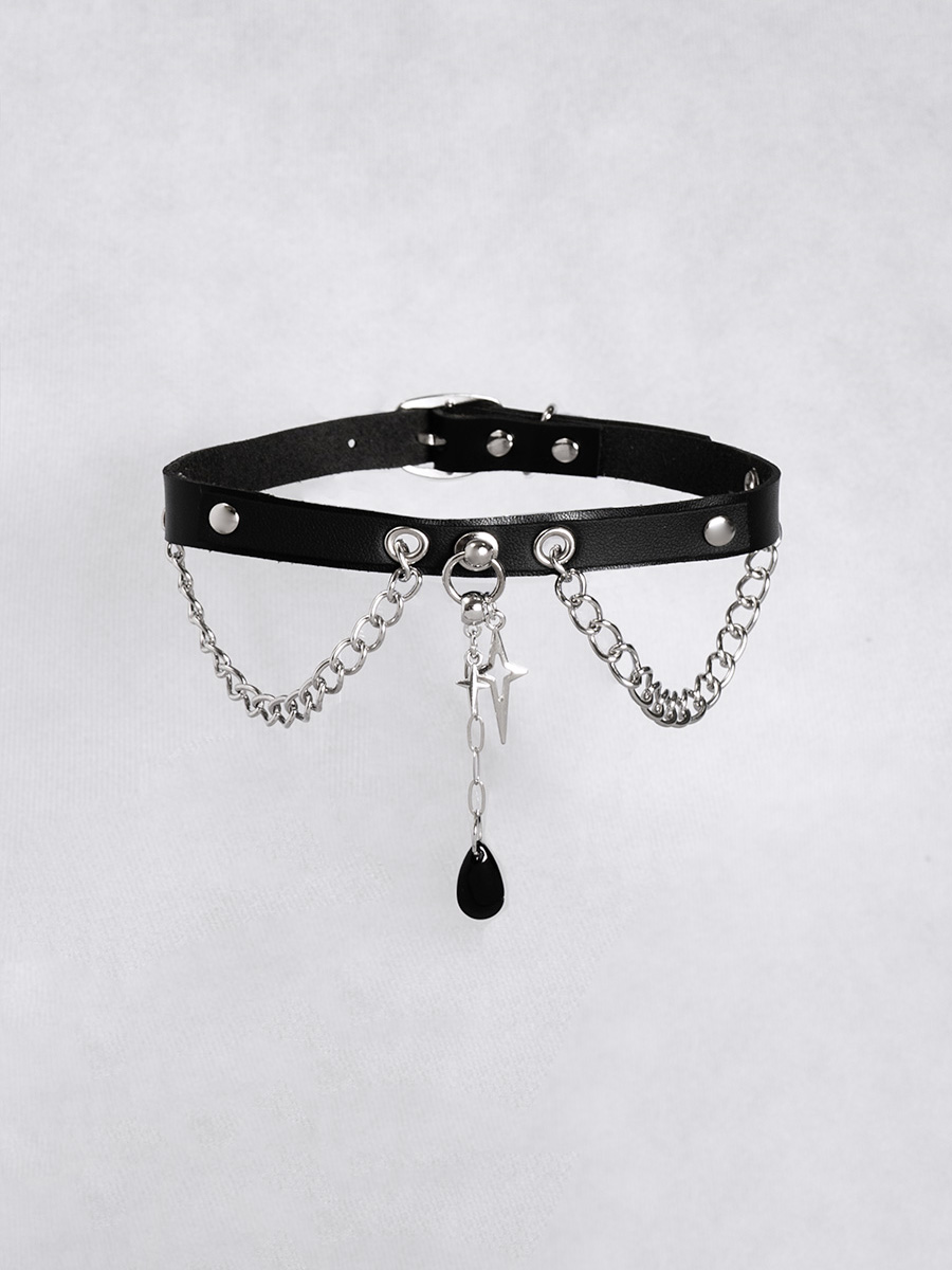 ドロップチェーンチョーカー