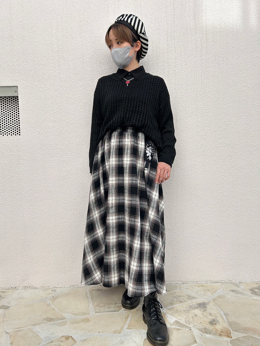 チェックスカート