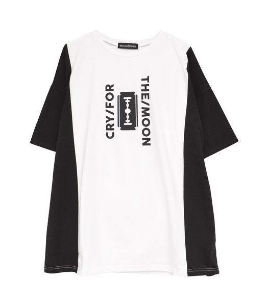 CRY FOR THE MOON 切り替えビッグTシャツ