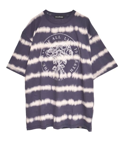 抜染ボーダーTシャツ