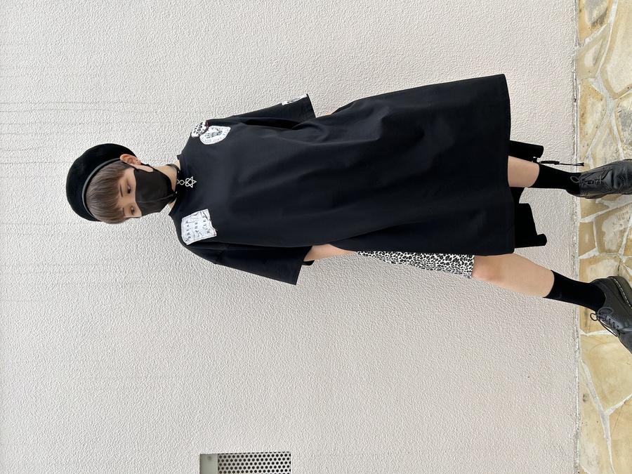 パッチ付きビッグTシャツ